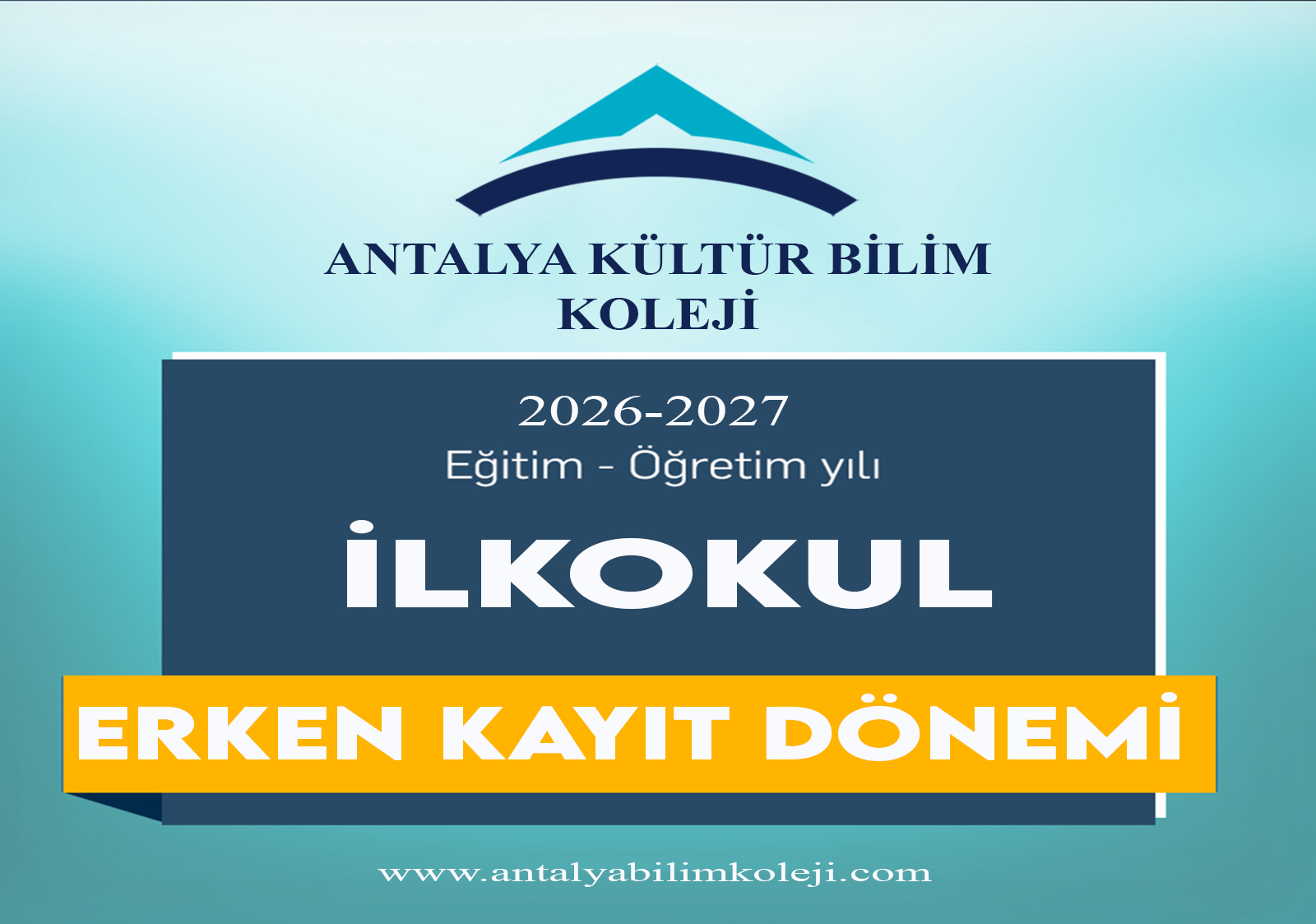 İLKOKUL KADEMESİ ERKEN KAYIT DÖNEMİMİZ BAŞLADI